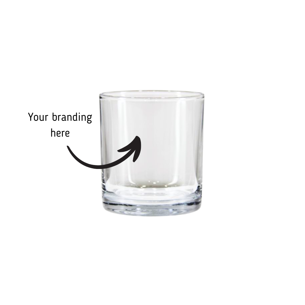 CLASSIC STRAIGHT SIDED WHISKY GLASS 320ML WITH CUSTOM BRANDING