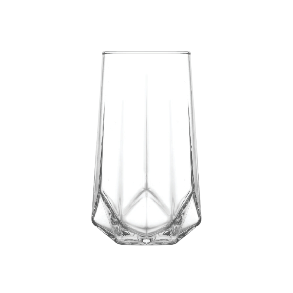 VALERIA HEXAGON SHAPED LONG DRINK 460ML (SET OF 6)