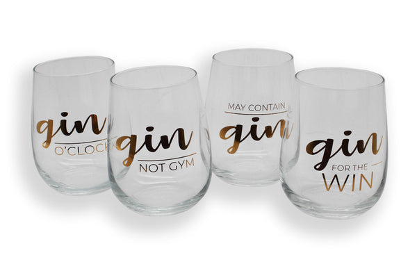 STEMLESS GLASS SET | GIN CLUB